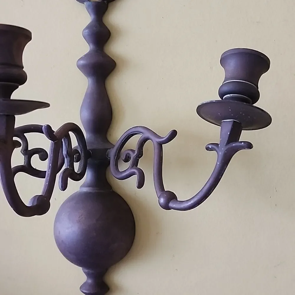 Vintage Sconce West Virginia Metal Crafters 3 Arm Sconce